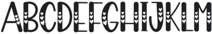 Place Love Regular otf (400) Font UPPERCASE
