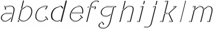 Placentia Font Italic otf (400) Font LOWERCASE