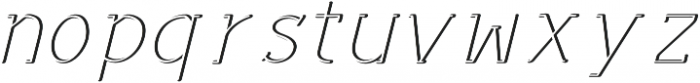 Placentia Font Italic otf (400) Font LOWERCASE