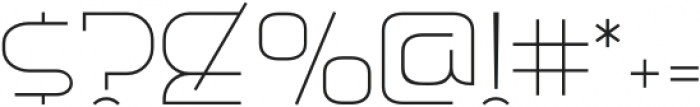 Planetype X-Light otf (300) Font OTHER CHARS