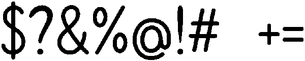 Planner Regular otf (400) Font OTHER CHARS