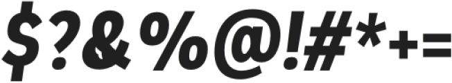 Plasto Bold Condensed Italic otf (700) Font OTHER CHARS