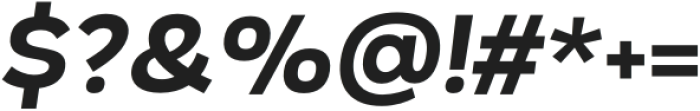 Plasto Bold Expanded Italic otf (700) Font OTHER CHARS