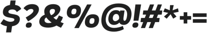 Plasto Extra Bold Expanded Italic otf (700) Font OTHER CHARS