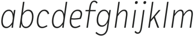 Plasto Extra Light Condensed Italic otf (200) Font LOWERCASE