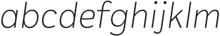 Plasto Extra Light Italic otf (200) Font LOWERCASE