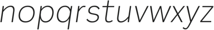 Plasto Extra Light Italic otf (200) Font LOWERCASE