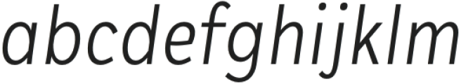 Plasto Light Condensed Italic otf (300) Font LOWERCASE