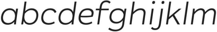 Plasto Light Expanded Italic otf (300) Font LOWERCASE