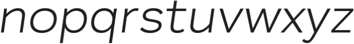 Plasto Light Expanded Italic otf (300) Font LOWERCASE