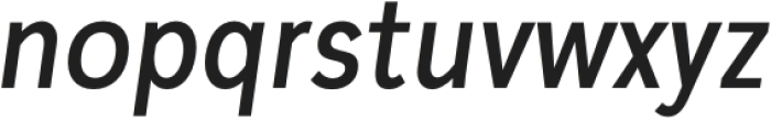 Plasto Medium Condensed Italic otf (500) Font LOWERCASE