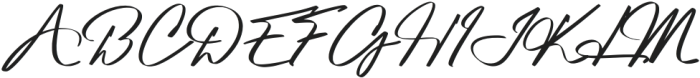 Platinum Signature Regular otf (400) Font UPPERCASE