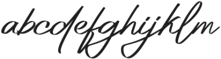 Platinum Signature Regular otf (400) Font LOWERCASE