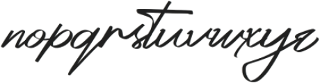 Platinum Signature Regular otf (400) Font LOWERCASE
