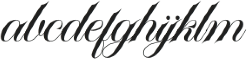 Platinum script Regular otf (400) Font LOWERCASE