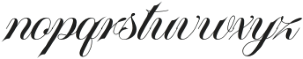 Platinum script Regular otf (400) Font LOWERCASE