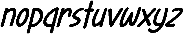 Play Sketch Italic otf (400) Font LOWERCASE