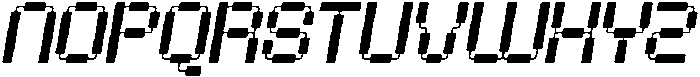Play Sticz Slanted otf (400) Font UPPERCASE