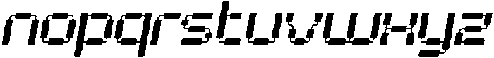 Play Sticz Slanted otf (400) Font LOWERCASE
