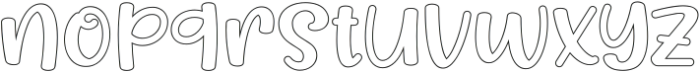 Play in Bright Outline ttf (400) Font LOWERCASE