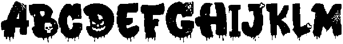 Playdough Halloween otf (400) Font UPPERCASE