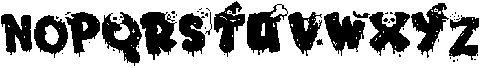 Playdough Halloween otf (400) Font UPPERCASE