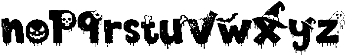 Playdough Halloween otf (400) Font LOWERCASE