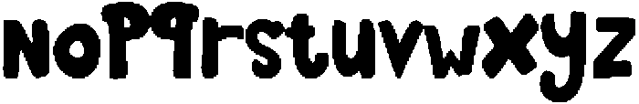 Playdough otf (400) Font LOWERCASE