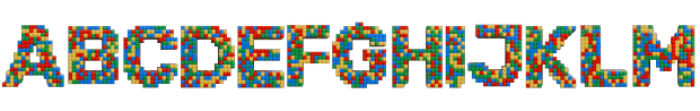 Playful Brick Bitmaps otf (400) FONT