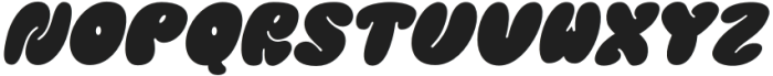 Playful Bubble Italic otf (400) Font UPPERCASE