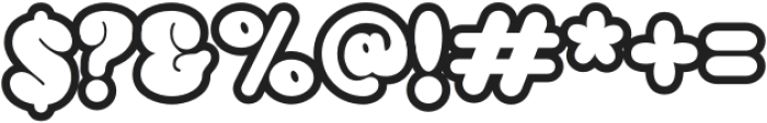 Playful Bubble Outline otf (400) Font OTHER CHARS