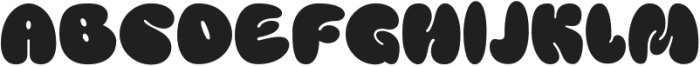 Playful Bubble Regular otf (400) Font UPPERCASE
