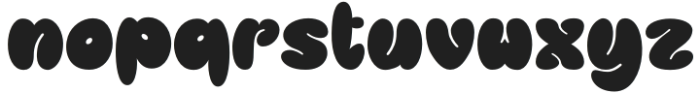 Playful Bubble Regular otf (400) Font LOWERCASE