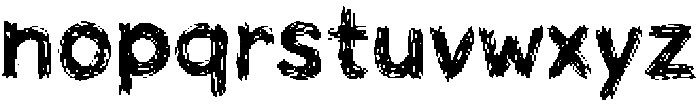 Playful Doodle Bold otf (700) Font LOWERCASE
