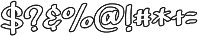 Playful Outline otf (400) Font OTHER CHARS