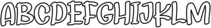 Playful Outline otf (400) Font UPPERCASE