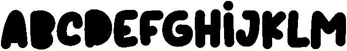 Playful Regular otf (400) Font UPPERCASE