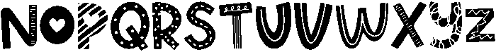 Playful Regular otf (400) Font UPPERCASE