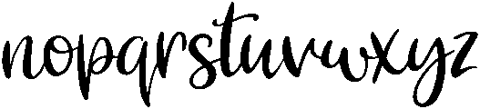 Playful otf (400) Font LOWERCASE