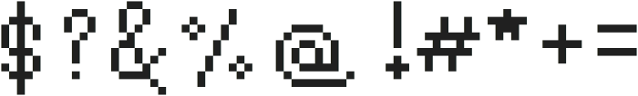 PlayfulPixels ttf (400) Font OTHER CHARS