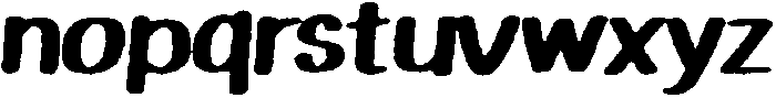 Playfun Circular Eroded Italic otf (400) Font LOWERCASE