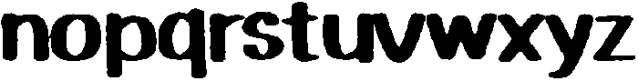 Playfun Circular Eroded otf (400) Font LOWERCASE