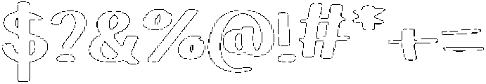 Playfun Circular Outline otf (400) Font OTHER CHARS