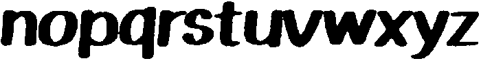 Playfun Eroded Italic otf (400) Font LOWERCASE