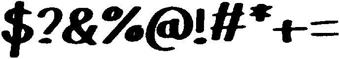 Playfun Rough Italic otf (400) Font OTHER CHARS