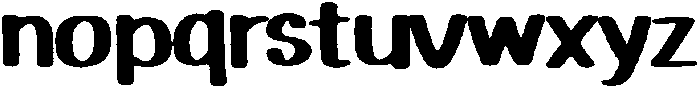 Playfun Rough otf (400) Font LOWERCASE