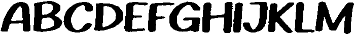 Playfun Rounded Eroded Italic otf (400) Font UPPERCASE