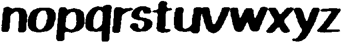 Playfun Rounded Eroded Italic otf (400) Font LOWERCASE
