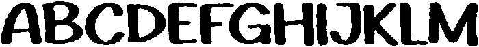 Playfun Rounded Eroded otf (400) Font UPPERCASE