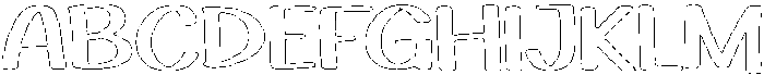Playfun Rounded Outline otf (400) Font UPPERCASE